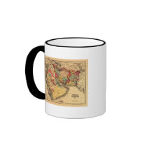 Middle East "Persia Arabia"Panoramic Map Mugs