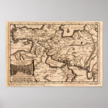 Middle East Van der Aa Pieter Reproduction Map Print
