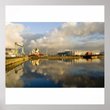 Middlesbrough Riverside At Sunset Print