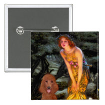 MidEve - Dark Red Standard Poodle #1 buttons