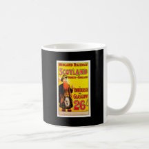 Midland Railway Scotland Bagpipe Kilt Travel Art Coffee Mugs