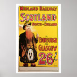 Midland Railway to Scotland Vintage Travel Posters