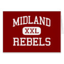 Midland - Rebels - High School - Midland Louisiana cards