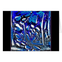 midnight abstraction greeting card