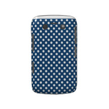 Midnight Blue Polka Dot Blackberry Bold Case