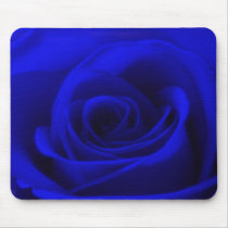 Midnight blue Rose Mousemat