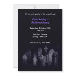 Midnight Graveyard Halloween Party Invitations