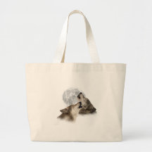 Midnight Howling Canvas Bags