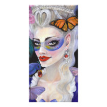 Midnight Masquerade Customized Photo Card