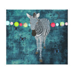 Midnight Moonlight Zebra Canvas Art Canvas Prints