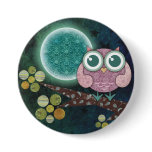 Midnight Owl Button