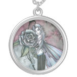 Midnight Rose Fairy Sterling Necklace