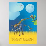 Midnight Snack Robot Giraffe posters