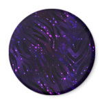 Midnight Zebra Fridge Magnet