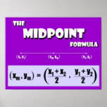 Midpoint Formula Posters