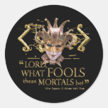 Midsummer Night's Dream Quote (Gold Version) Sticker