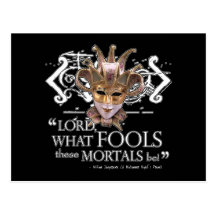 Midsummer Night's Dream Quote Post Card