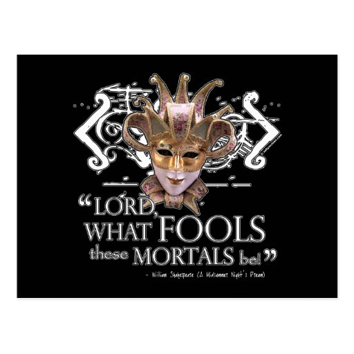 Midsummer Night's Dream Quote Post Card