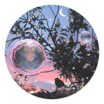 Midsummer's Eve and Fairy Bubbles! Round Sticker