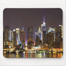 Midtown Manhattan seen from Weehawken New Jersey Mouse Pad
