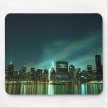 Midtown Manhattan skyline at Night Lights, NYC Mousemats