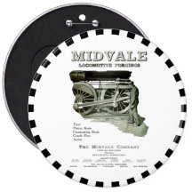 Midvale Steam Locomotive Forgings 1924 Button