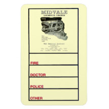 Midvale Steam Locomotive Forgings 1924 Photo Vinyl Magnets