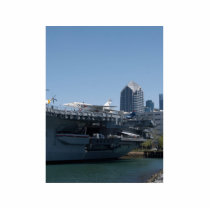 Midway Aircraft Carrier Docked In San Diego Photo Cut Out