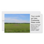 Midwest farmland blue skies crops in field photo photo cards