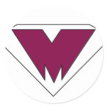 mighy maroon stickers
