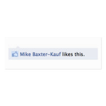 Mike Baxter Kauf Likes This-Cards Business Card Template