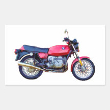 Mike Garrett Motorcycle Rectangular Sticker