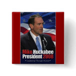 Mike Huckabee and Old Glory buttons