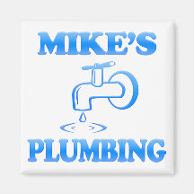 Mike's Plumbing Fridge Magnet