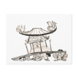 Mikoshi shrines are heavy postcards