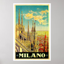 Milano / Milan Italy Cityscape Vintage Posters