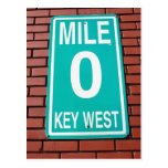 Mile Marker 0 Sign Key West  Florida Postcards