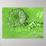 Milena's Mocha Green Canvas or Poster posters