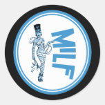 MILF Mummy Blue Stickers