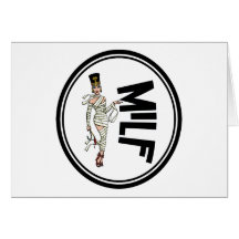 MILF Retro Mummy Pinup Girl Card