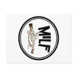 MILF Retro Mummy Pinup Girl postcards