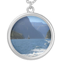 Milford Sound, New Zealand Custom Necklace