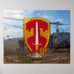 Military Advisors Vietnam War Patch Poster