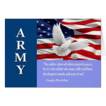 Military Army Troop Support Greeting Card