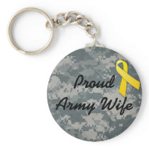 military army wife key chains