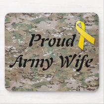military army wife mousepad