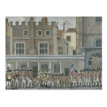 Military Band at St. James' Palace, late 18th cent Postcard