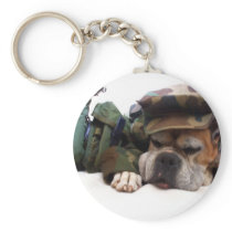 Military boxer keychain