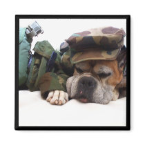 Military boxer magnet