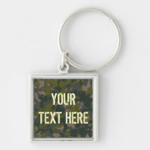 Military camouflage key chains
